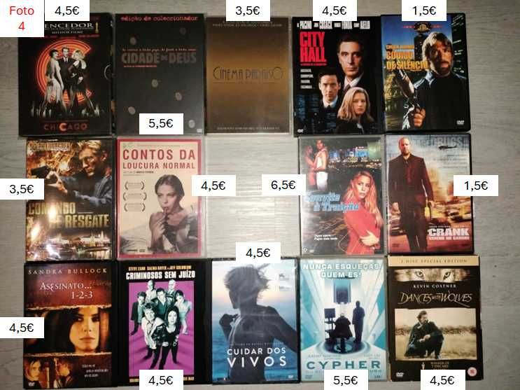 Coleção Filmes DVD com Vários Preços - Parte 2