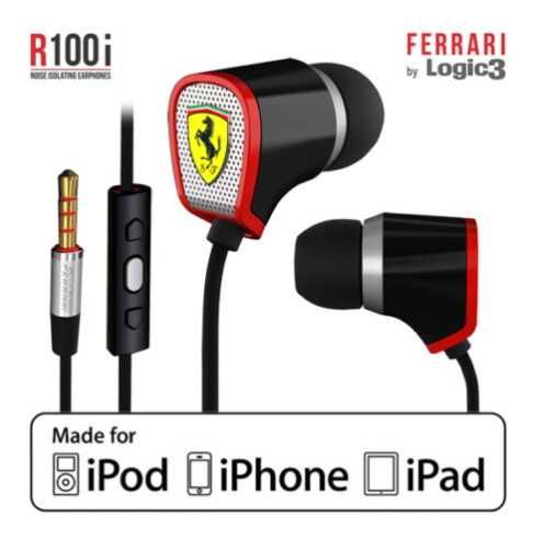 Auriculares Ferrari by  Logic3 Scuderia R100i (preto)