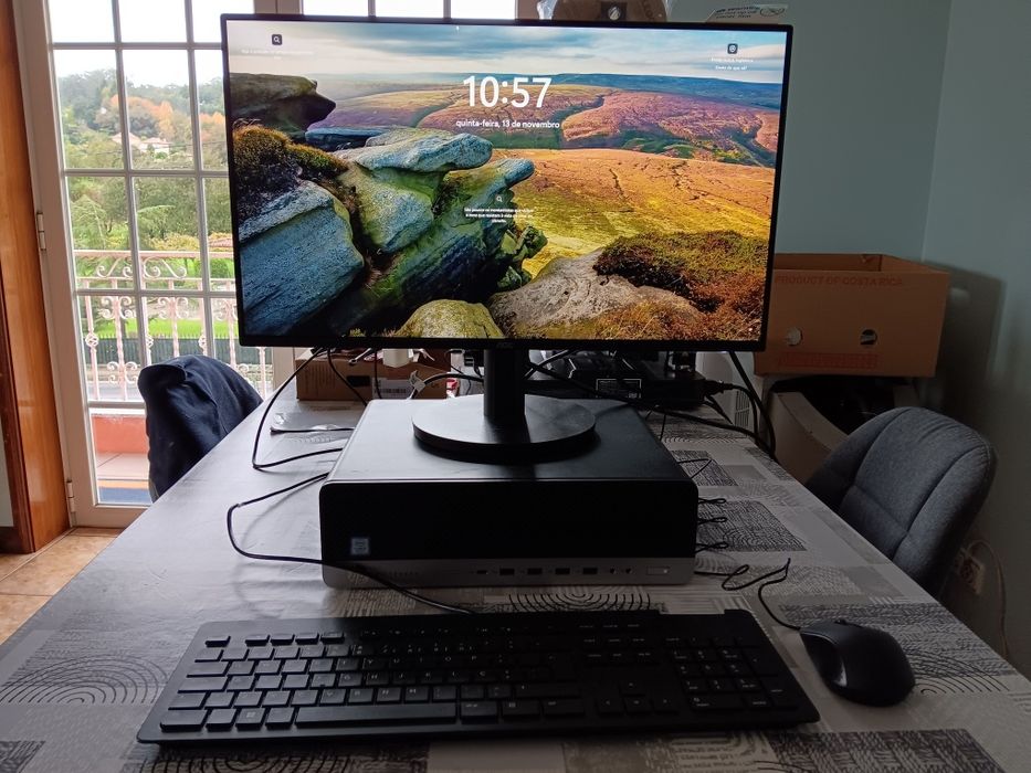Pc Hp elitedesk g800 + monitor AOC 24 polegadas