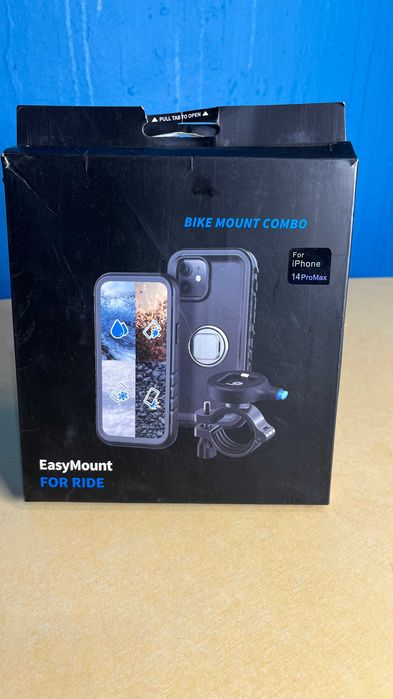 Uchwyt rowerowy na telefon iPhone 14 Plus, aluminiowy, SPORTLINK spp32