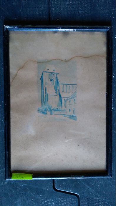 Obraz , akwarela , Toruń , wym. 25x15 cm.