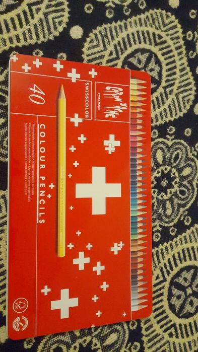 Caran d'Ache Lápis de Cor Swisscolor Cx. Metálica 40 Un.
