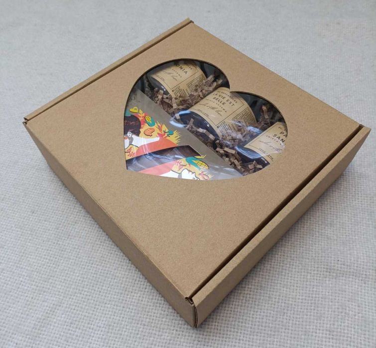 Zestaw Prezentowy 3x Świeca Sojowa 120ml + CZPK SERCE