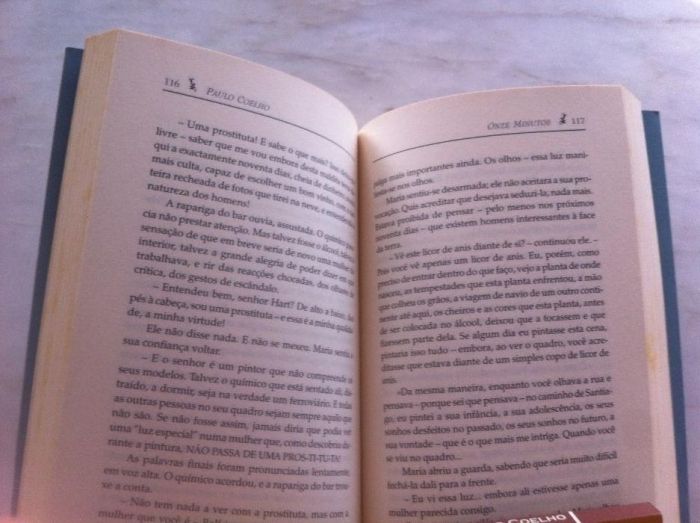 Livro "Onze minutos" de Paulo Coelho