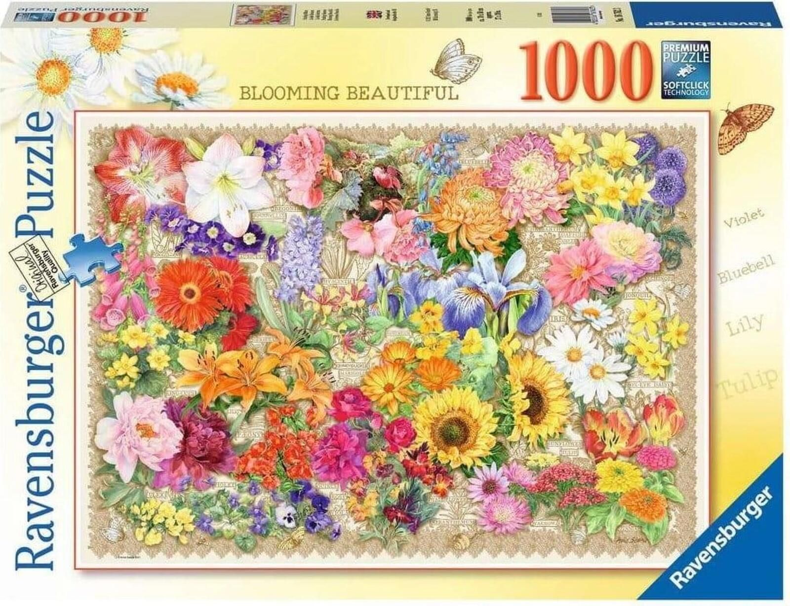 Puzzle 1000 Kwitnące kwiaty pudełko,