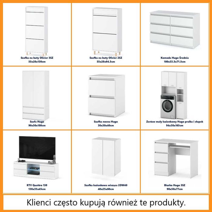 Szafka Na Buty Uchylna Nowoczesna Hugo 4 Drzwiczki 71cm Pojemna Duża