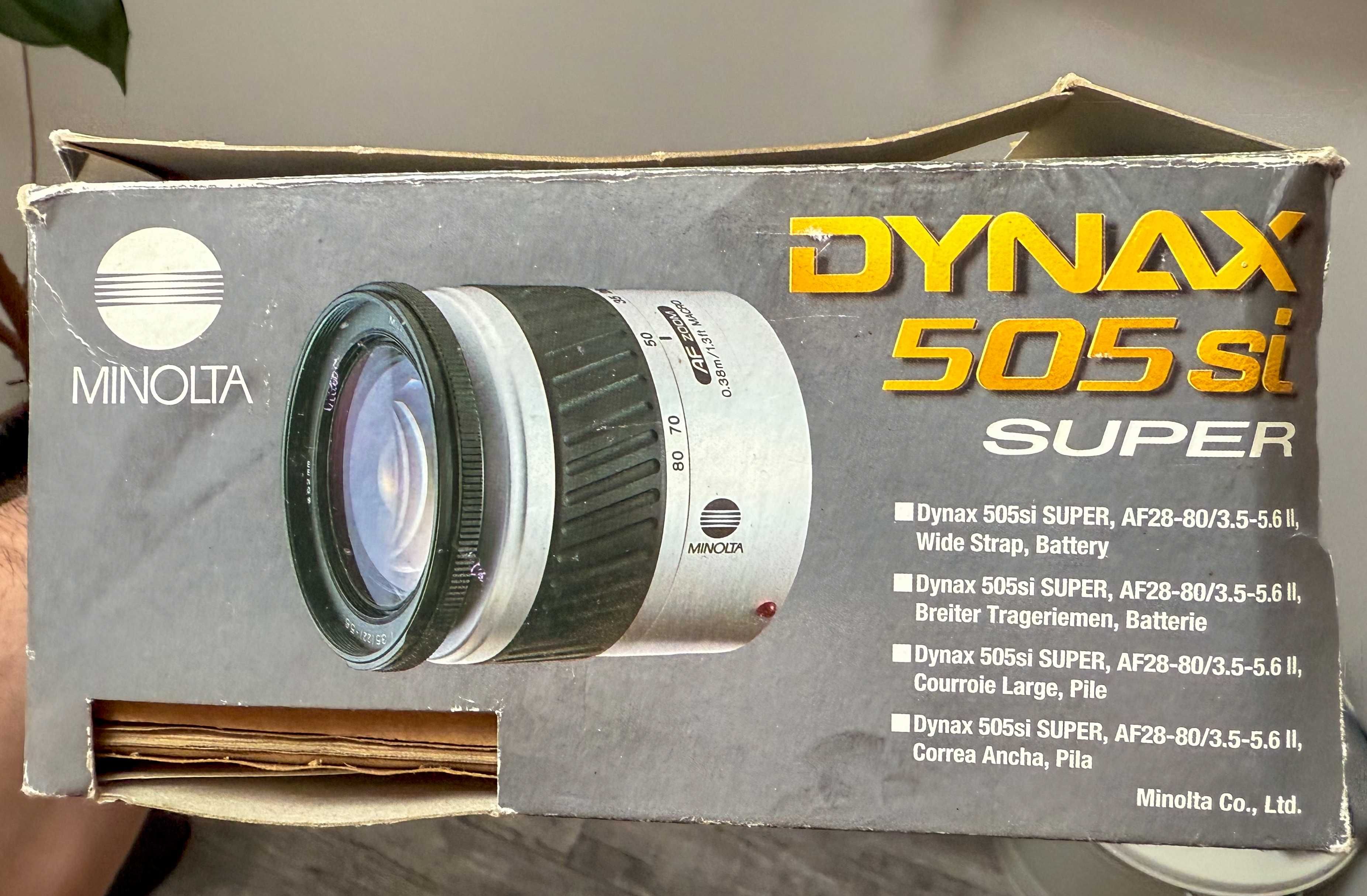 Minolta Dynax 505si Super + obiektyw 28–80 mm | Super Zestaw