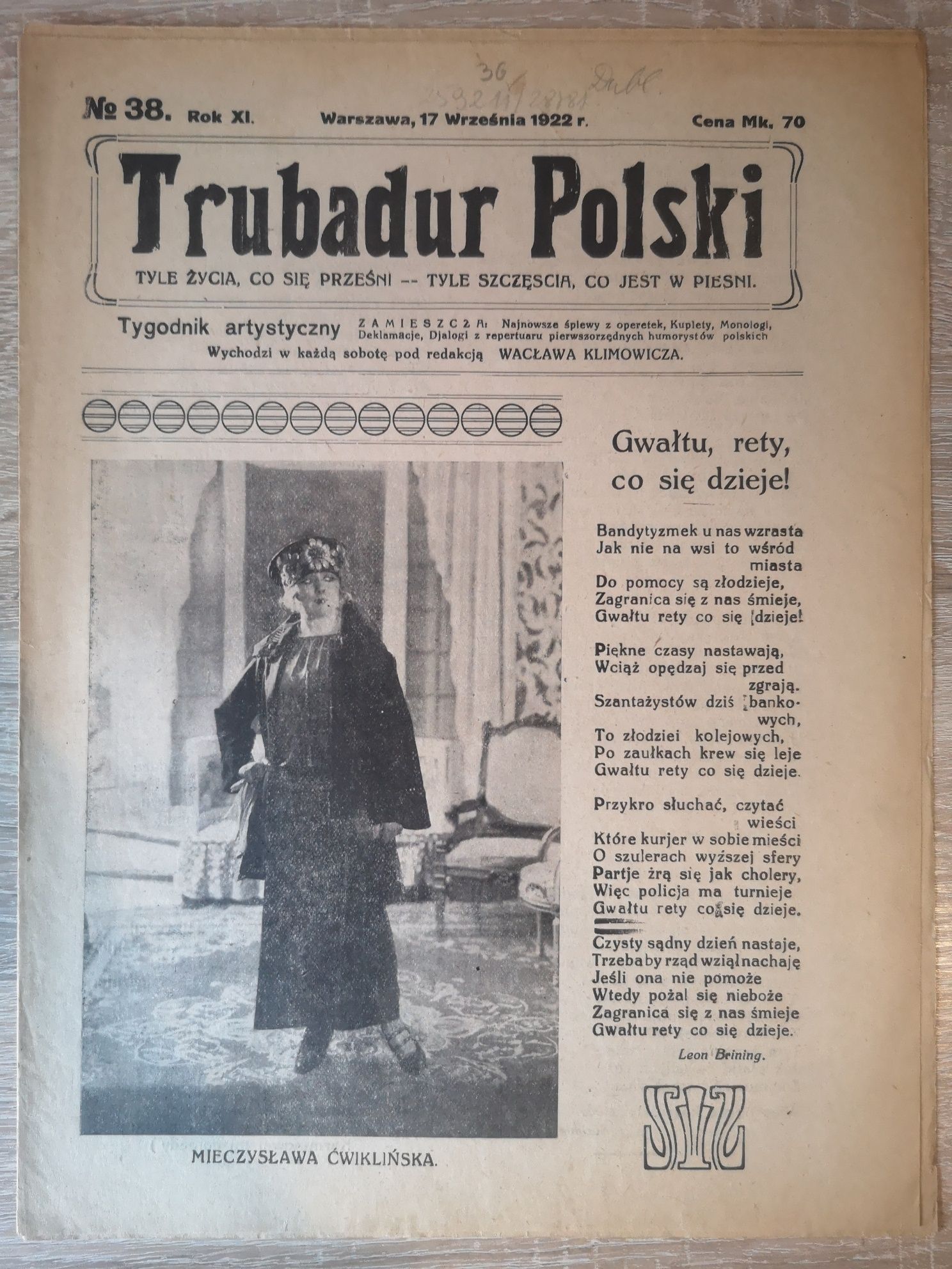 Trubadur Polski - tygodnik artystyczny