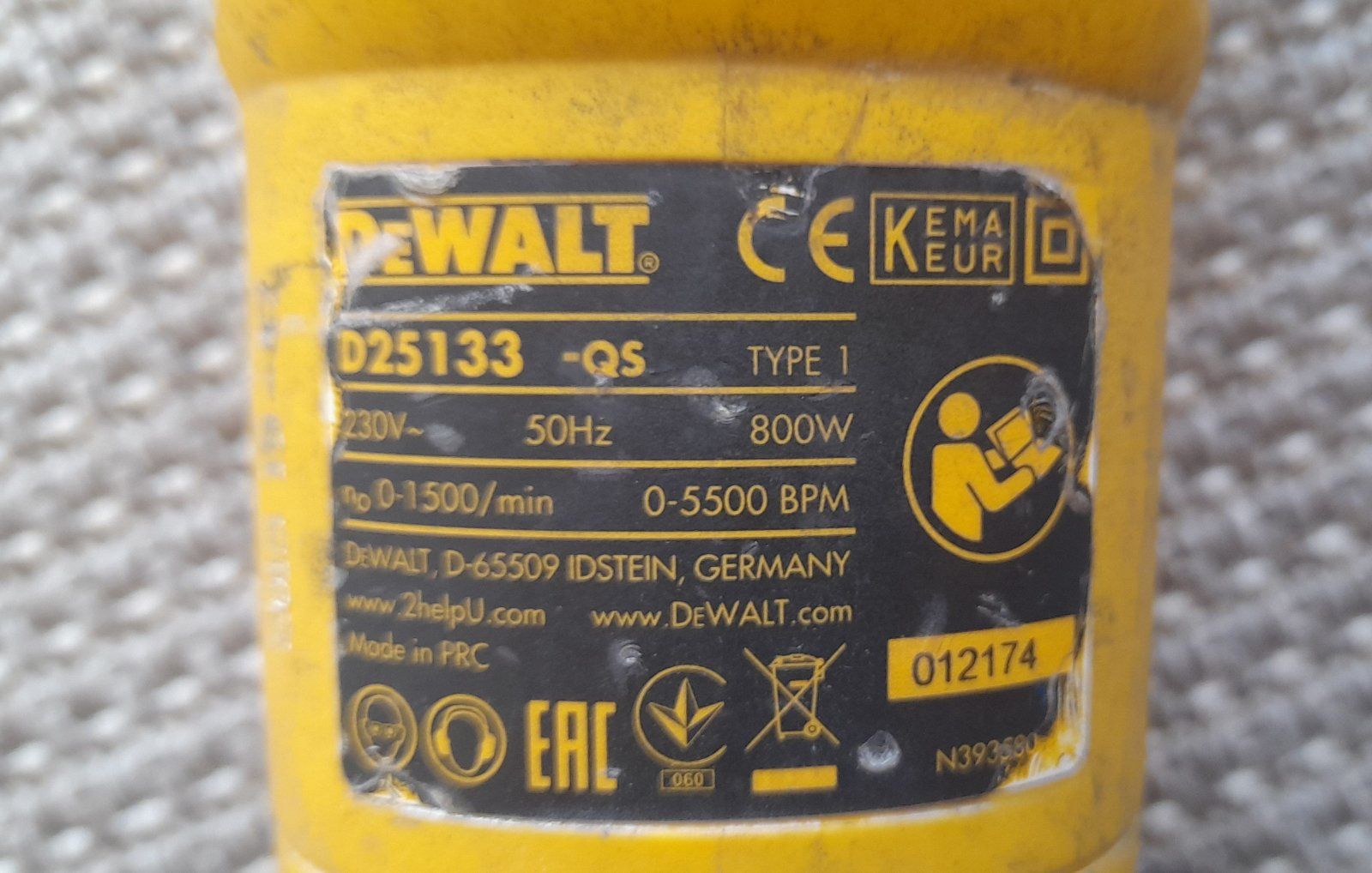 Перфоратор DeWalt 25133