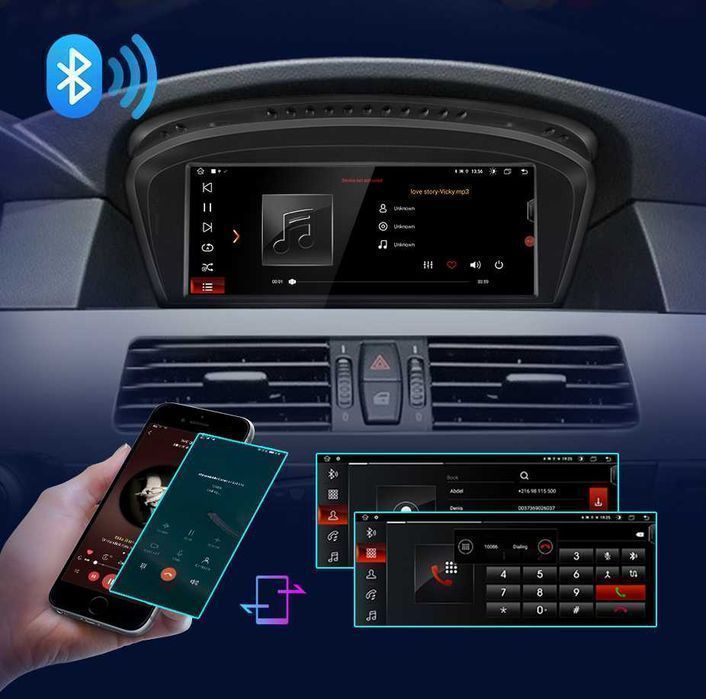 Radio nawigacja BMW E60 E61 E63 E90 E91 E92 CIC CCC Android 6GB 128GB