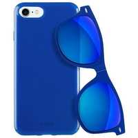 Etui Puro Sunny Kit iPhone 7/8 + Okulary Se Blue - Kolekcja Letnia