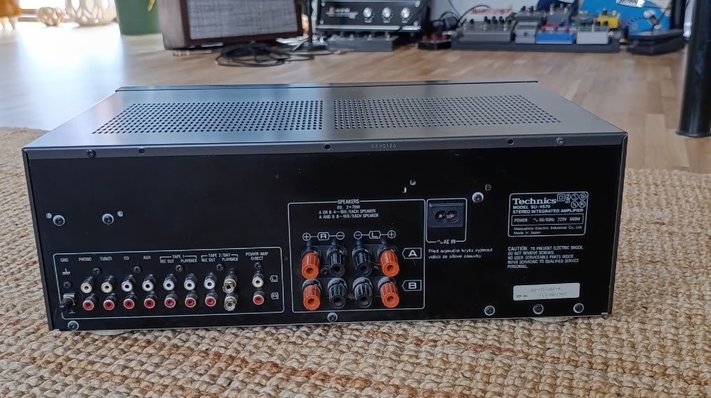 Wzmacniacz Technics SU-V570 PXS cap. Audiofilski, klasa AA, top.