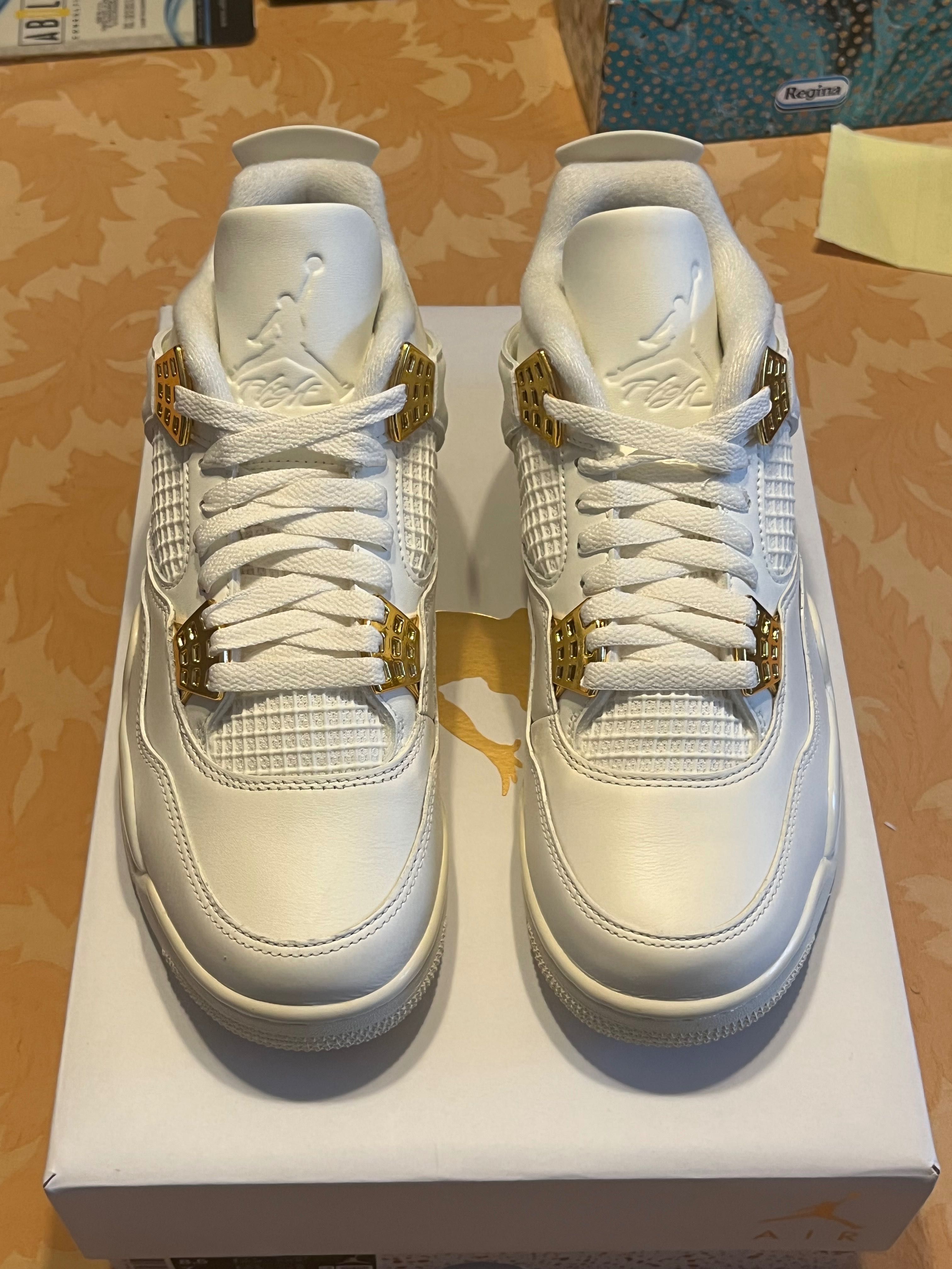 Nike Air Jordan 4 Metallic White Triple Gold Scott Off Bred Travis 40