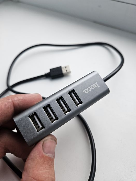 Usb hub Hoco 4 ports юсб хаб hoco на 4 порти