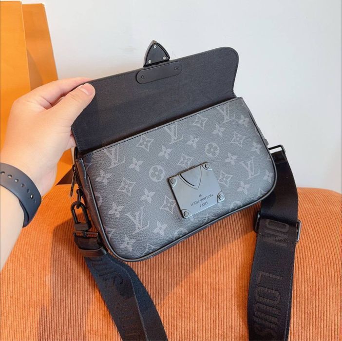 LOUIS VUITTON S LOCK сумка мужская мессенджер барсетка кожаная кожа