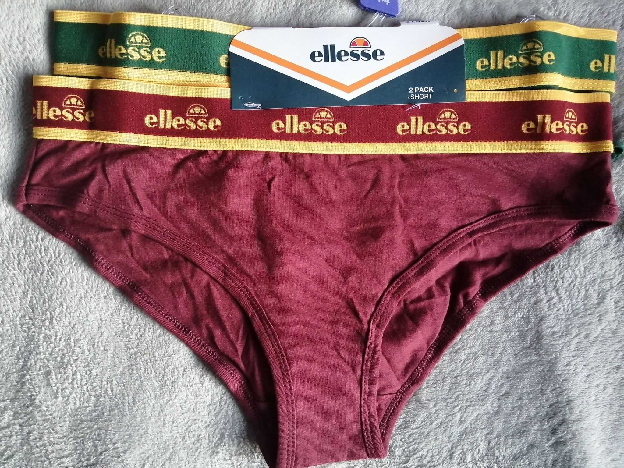 ELLESSE 2 Pack Short 2 x Figi Nowe Majtki Damskie E 42 Oryginalne 100%