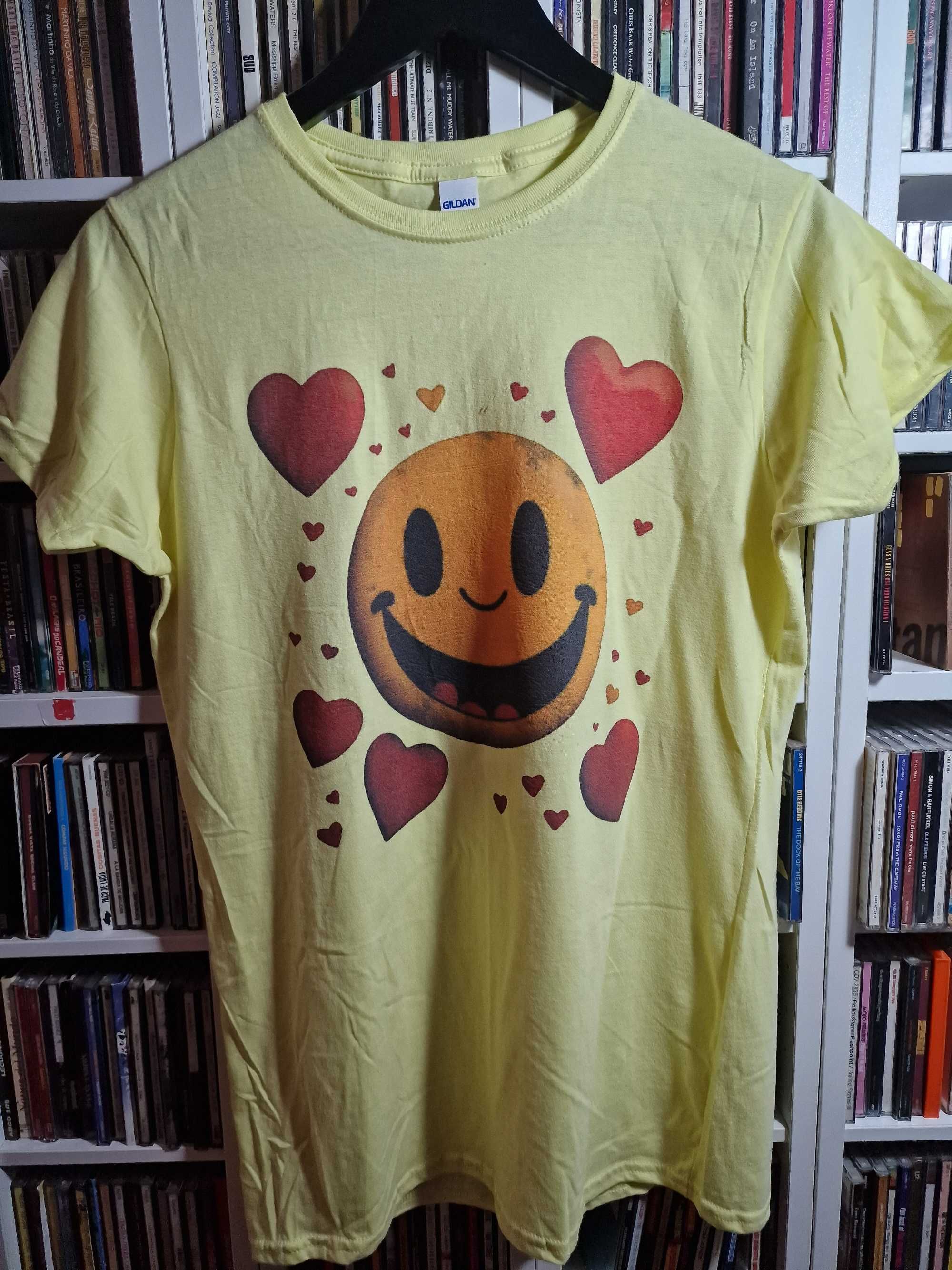 Tshirt de Mulher Smiley coração