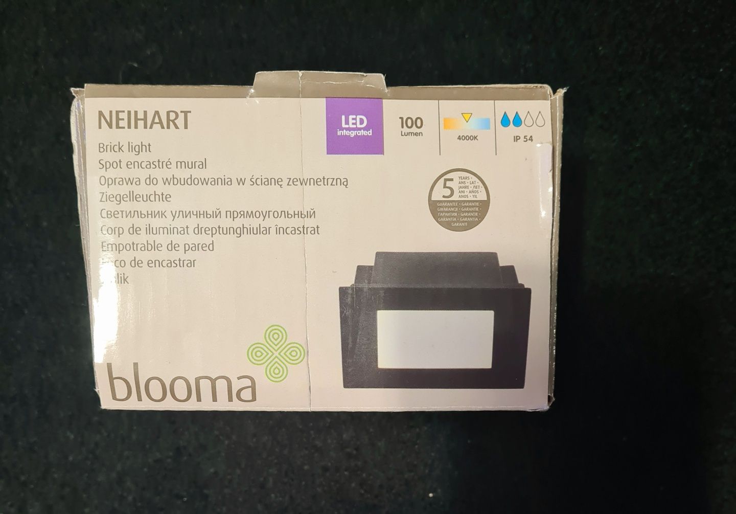 Lampa Led Blooma Neihart srebna