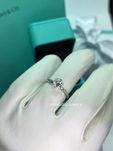 Каблучка в стилі Tiffany Біле золото 750