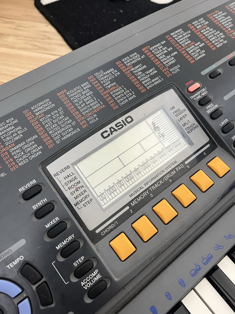 Keyboard Casio CTK-601 z+ pedał sustain