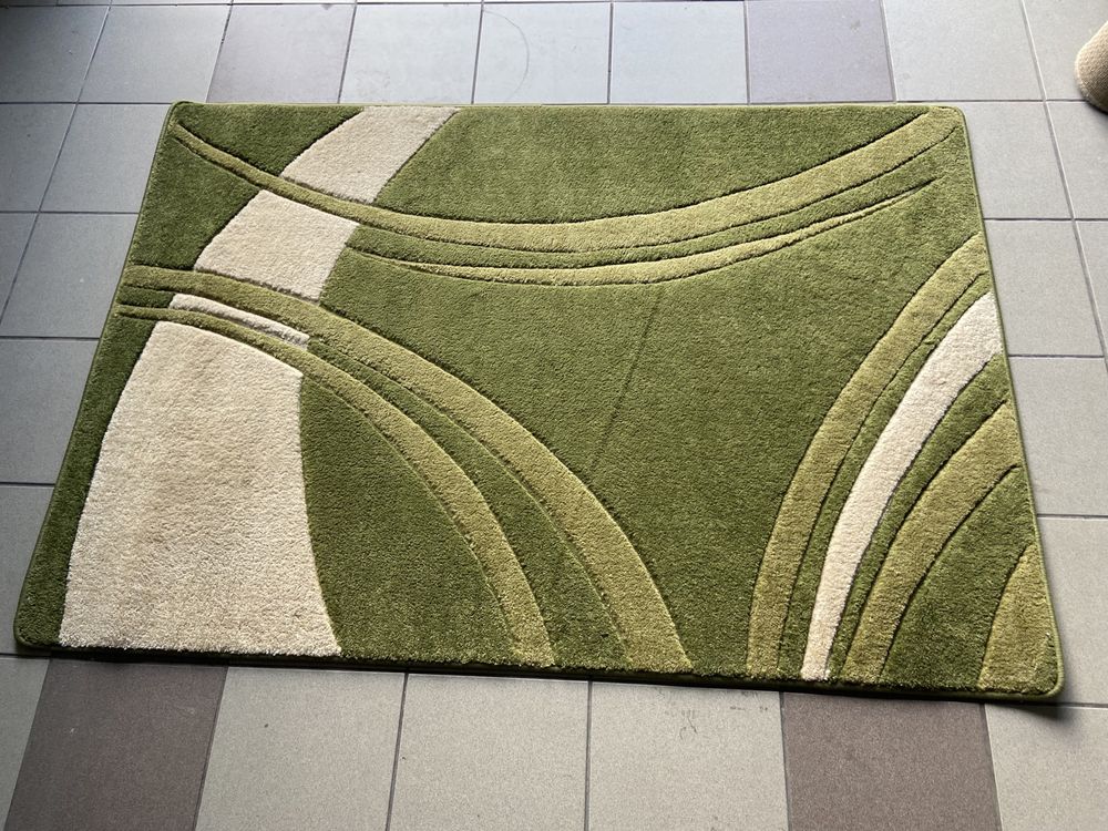 Dywan zielony Mimosa Oregano 120x170cm gruby nowoczesny Jysk