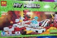 Конструктор Майнкрафт Minecraft "Железная дорога Нижнего мира" 399 дет