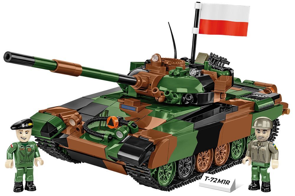 Klocki Cobi 2624 Czołg T-72M1R Pl/Ua 2 Figurki 2 Flagi Wojskowy Armia