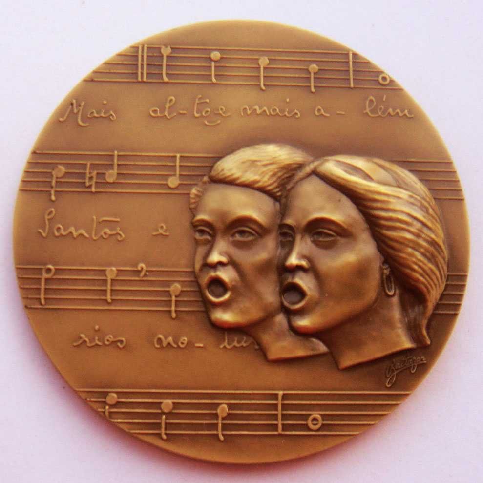 Medalha de Bronze Música Coro Bodas Diamante do Orfeão do Porto