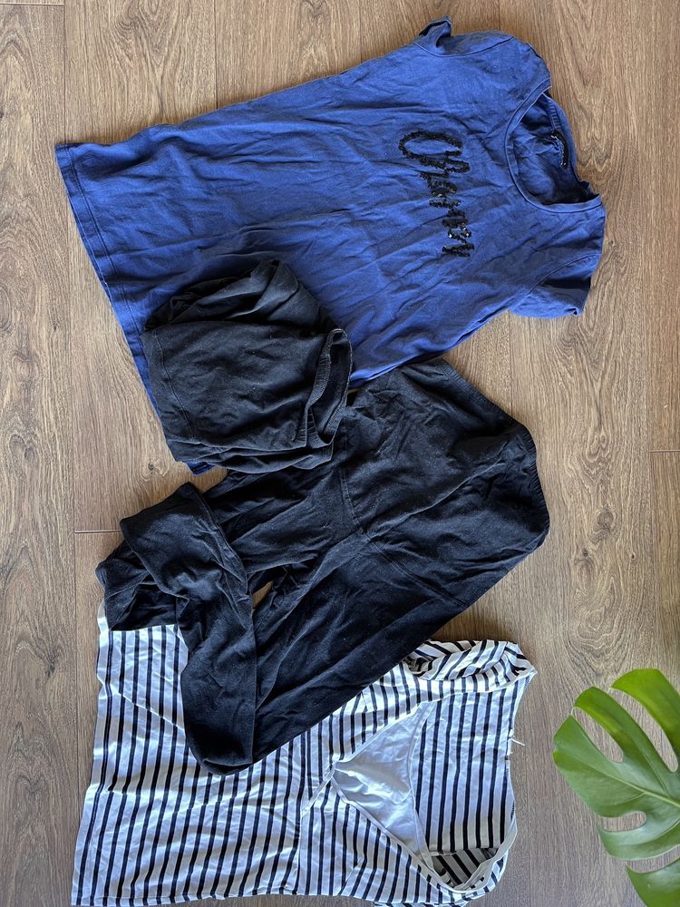 Legginsy ciążowe H&M gratis koszulki ubrania ciążowe
