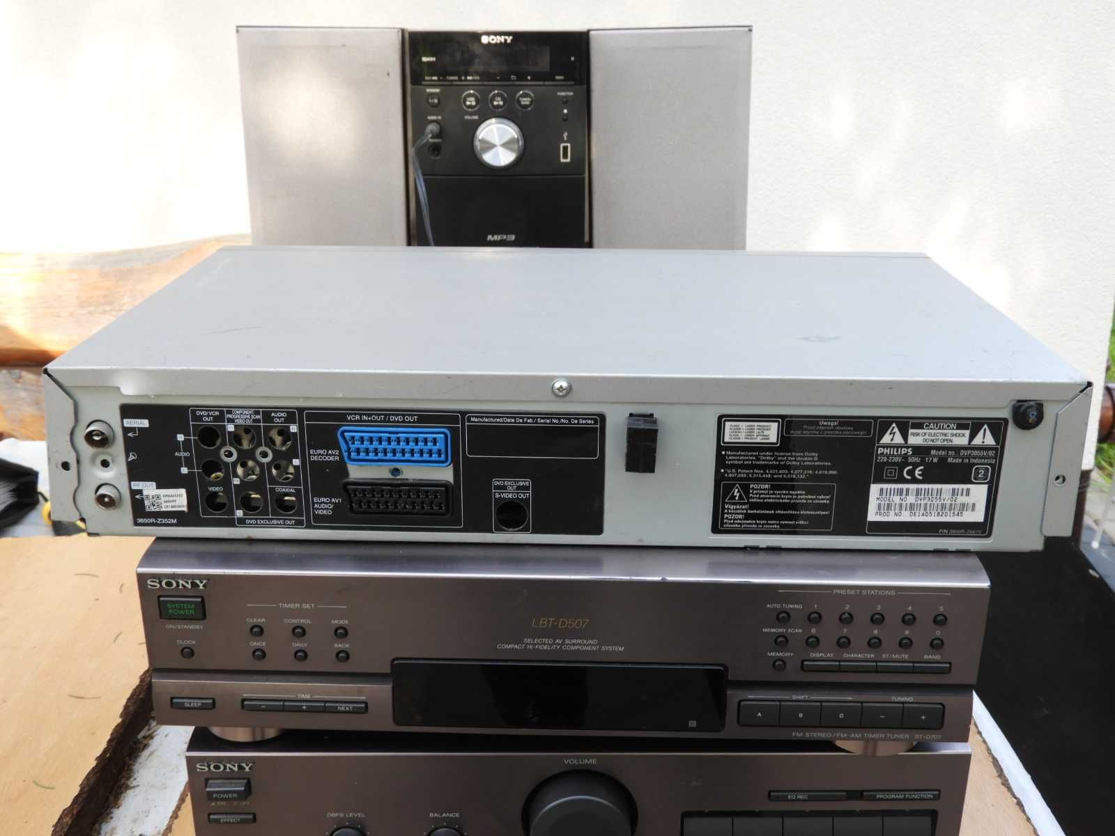 Magnetowid + DVD Philips DVP 3055 V / 02 niesprawny