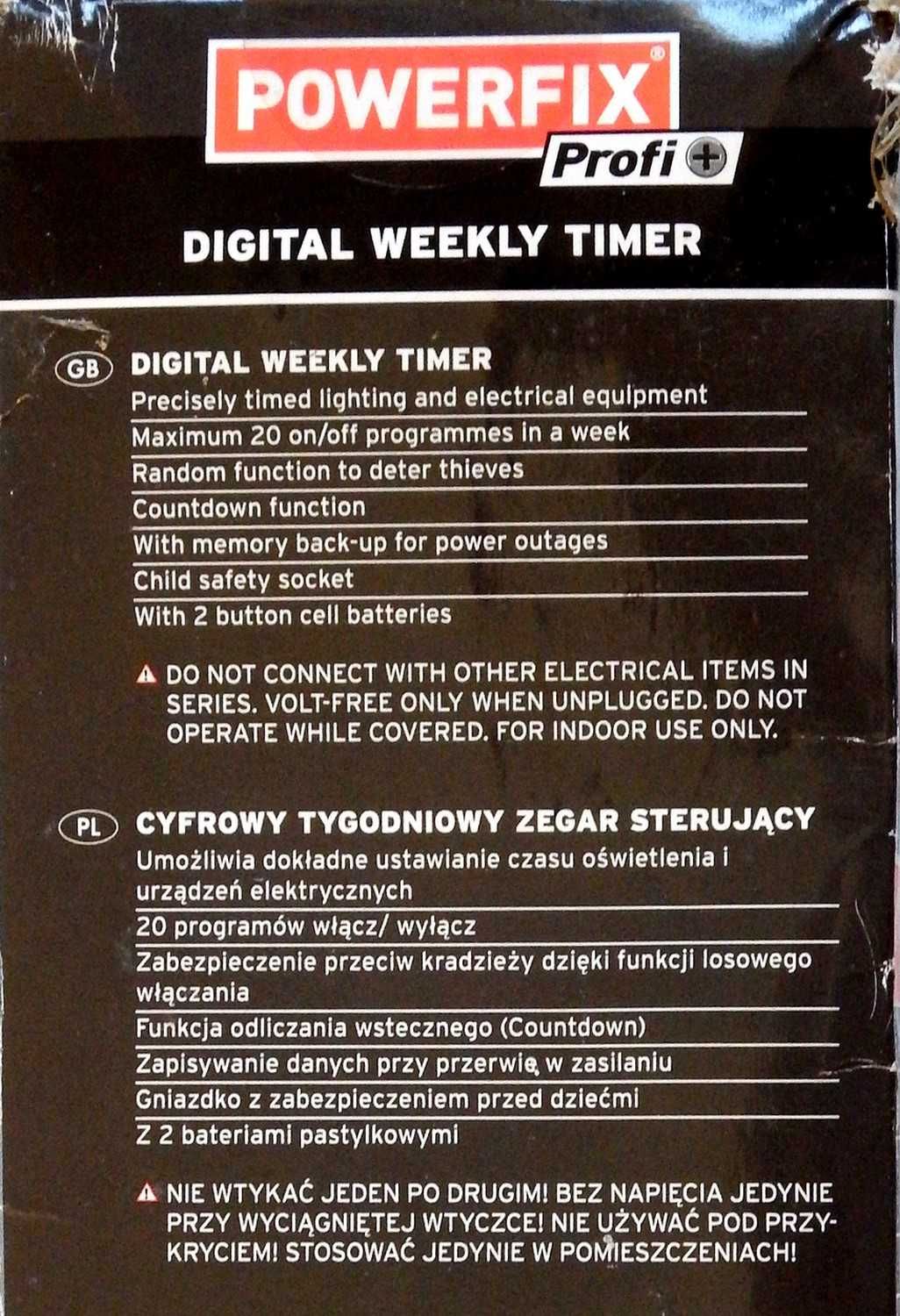 Elektroniczny zegar sterujący z programatorem [symulacja obecności]