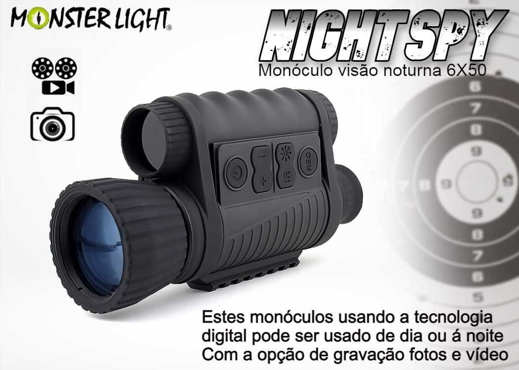 Monóculo de visão noturna 6X50 Night Spy