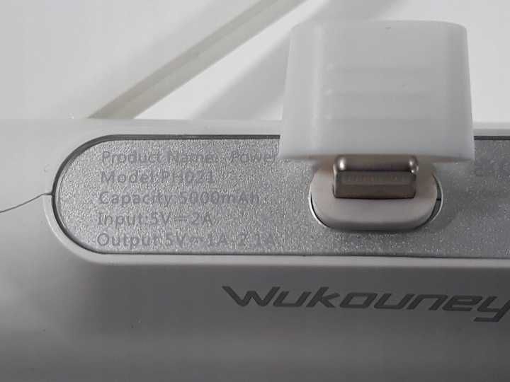 Powerbank Wukouney 5000 mAh biały