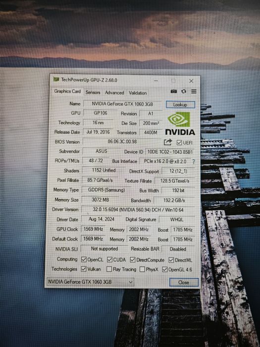 Nvidia rtx 1060 3 gb