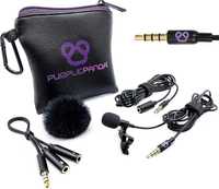 Microfone Lavalier Purple Panda - Novo, nunca usado