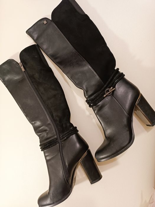 Сапожки шкіряні жіночі