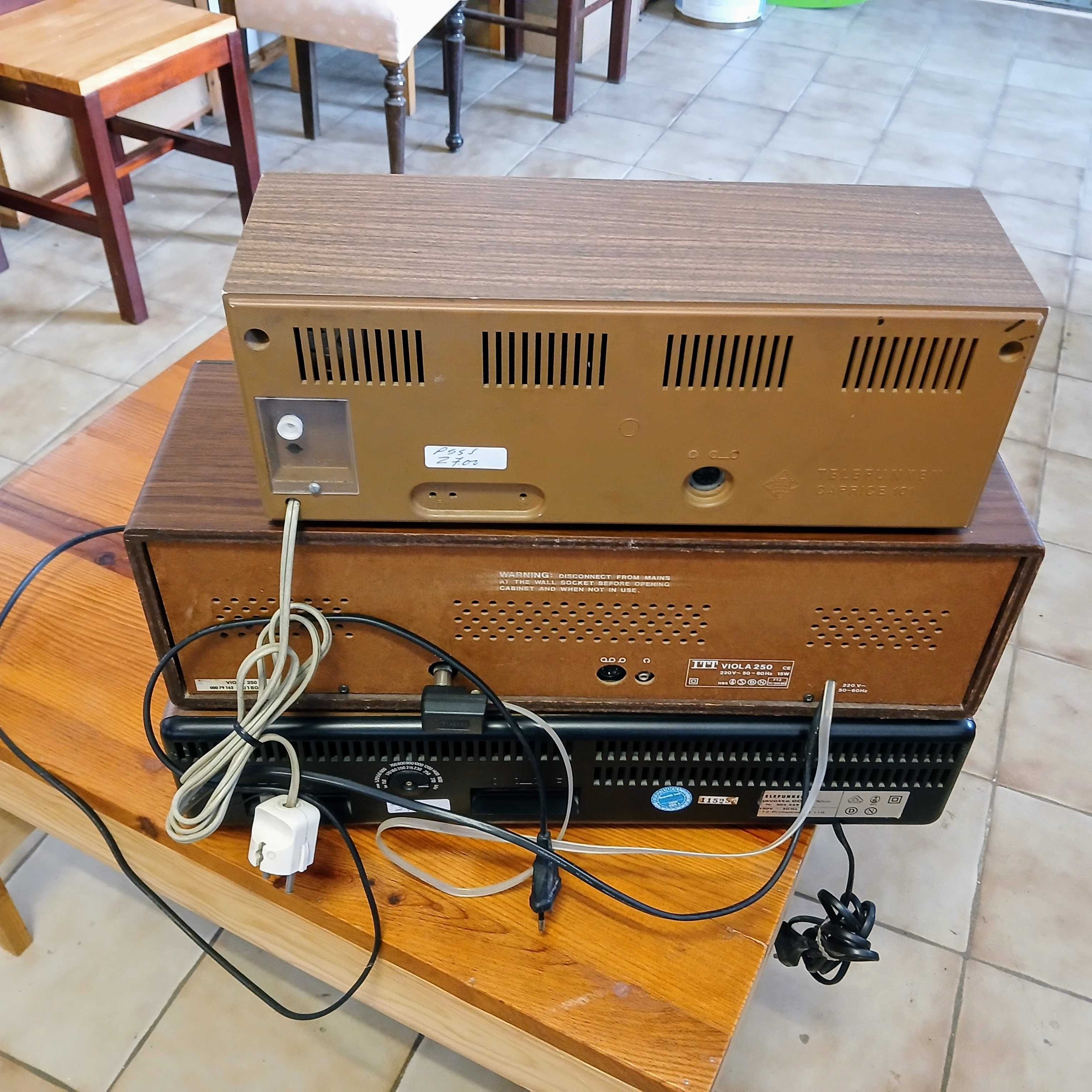 LOTE DE 3 RÁDIOS DOS ANOS 70/80