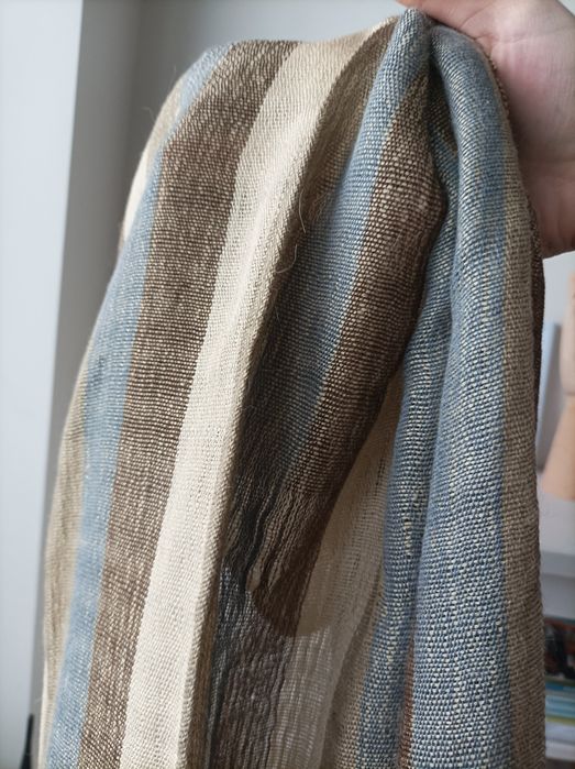 Szal w pasy wełna alpaka i jedwab Spirit of the Andes