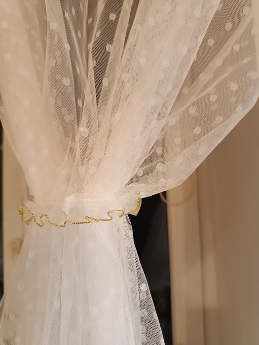 Przecudowny komplet firanka z zazdrostkami