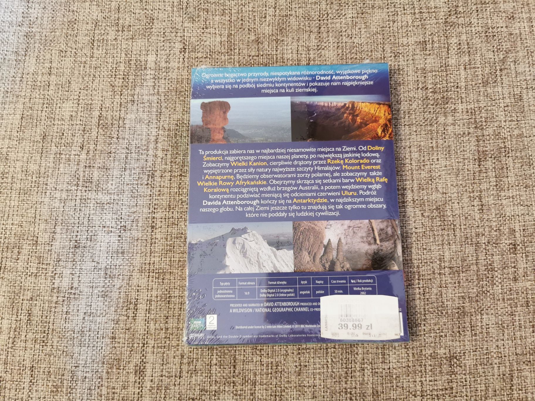 Film DVD NOWY - Największe Cuda przyrody BBC Earth David Attenborough