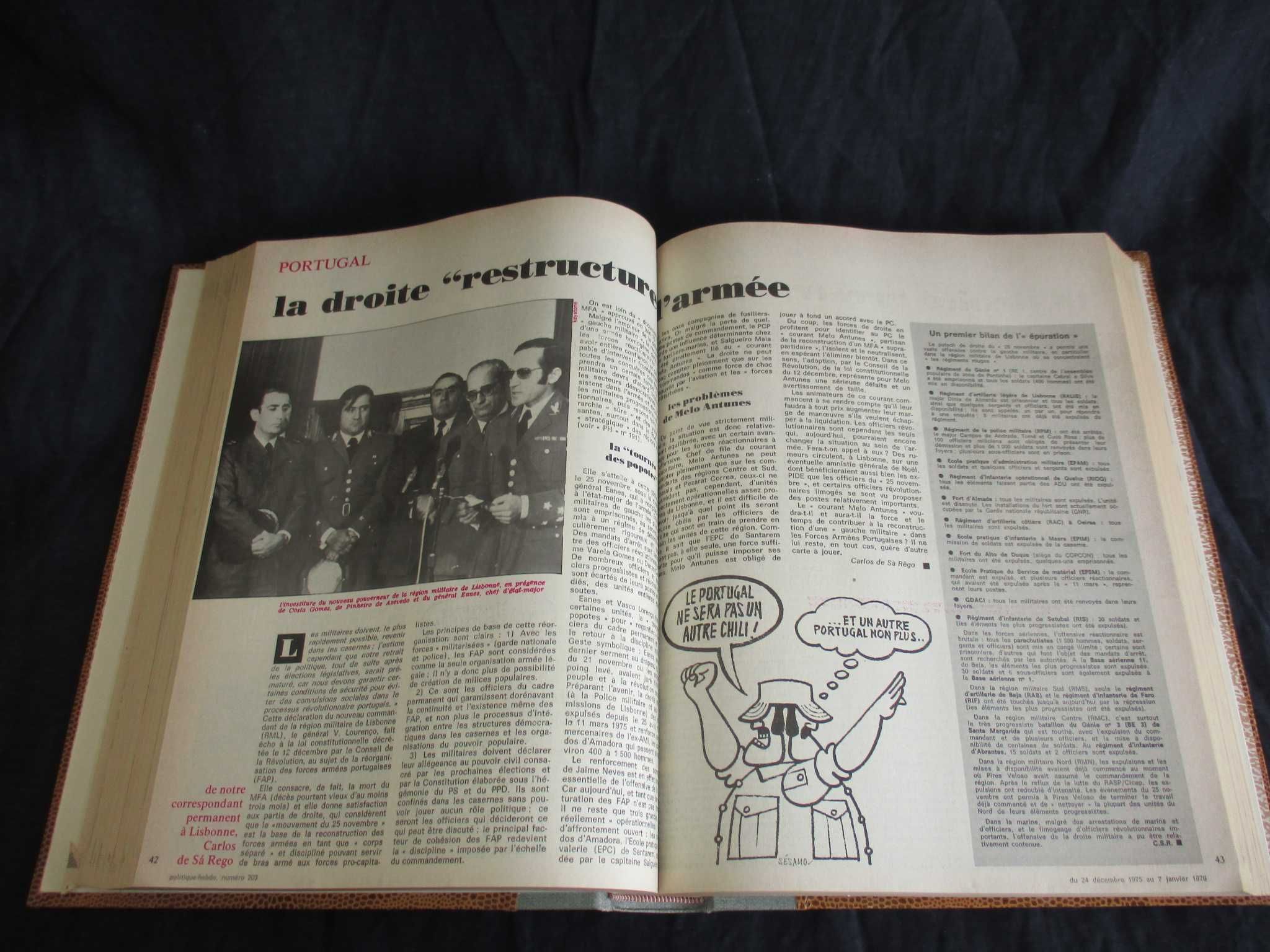 Livros Politique Hebdo Compilação Verão de 1975