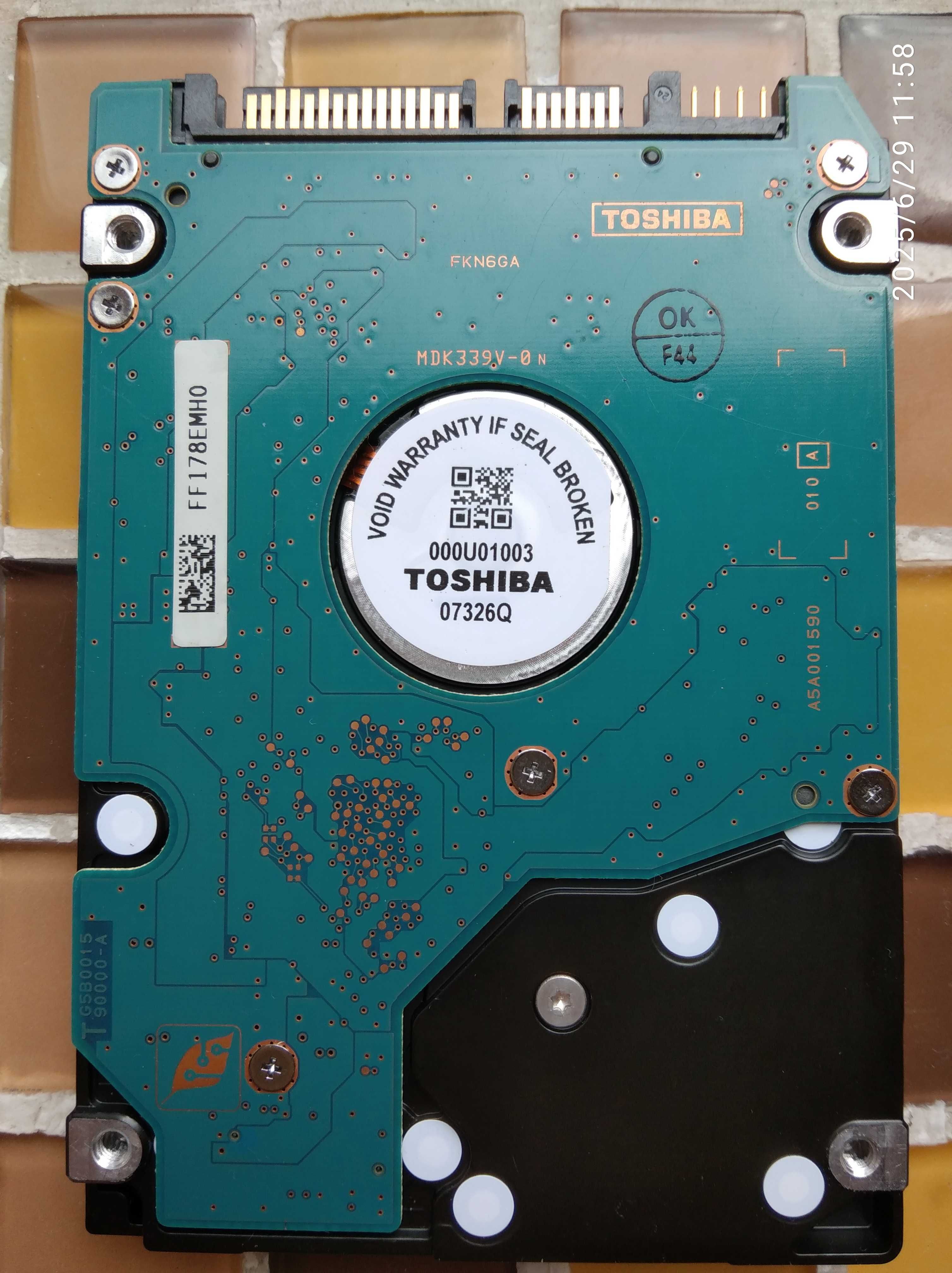 Жорсткий диск 2,5 SATA Toshiba MK2035gss 200Gb безпроблемний