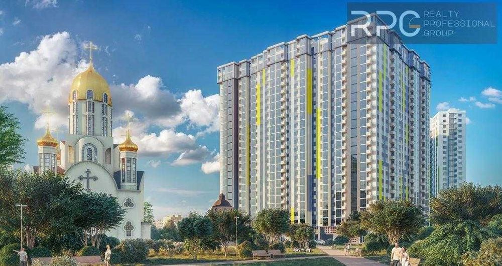 БЕЗ % Продаж 1-к квартири в ЖК Злагода, 37 м², метро Харківська