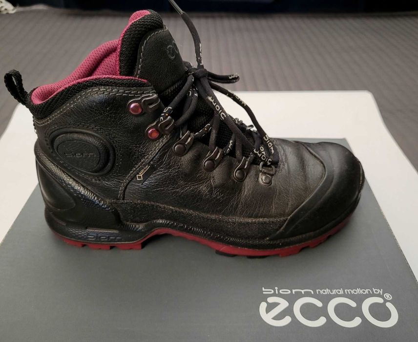 Buty trekkingowe damskie Ecco r.37 24,5cm, skóra, goretex