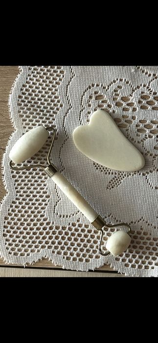 Набір масажерів Ролик-масажер і скребок гуаШа Лапка