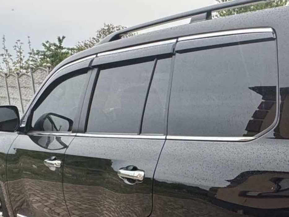 Lexus LX570/450d Вітровики з хромом Niken Luxury (6 шт)