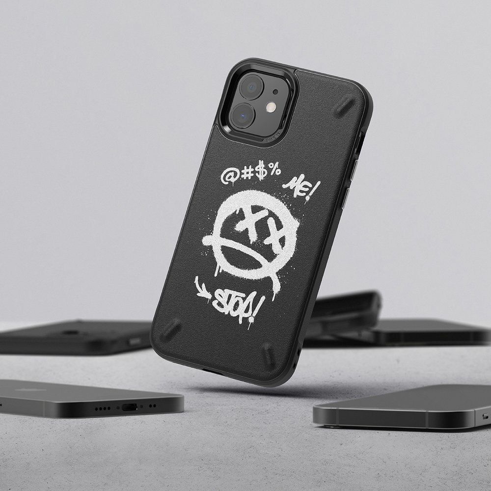 Etui Ringke Onyx Design Do Iphone 12 Mini Czarny (Graffiti)