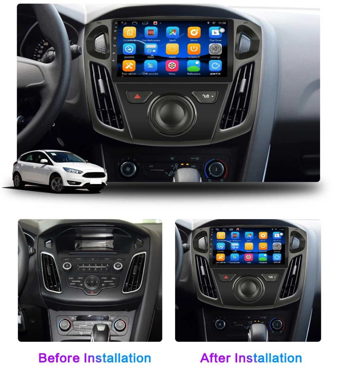 Nowe Radio/Nawigacja ANDROID Ford Fokus mk3 (2+32/4+64gb)