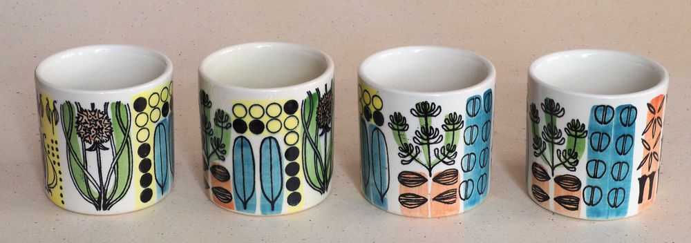 4 ceramiczne pojemniki na przyprawy JIE Gantofta Sweden