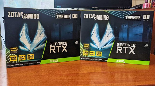 Новая Видеокарта ZOTAC GAMING GeForce RTX 3060 Twin Edge OC
